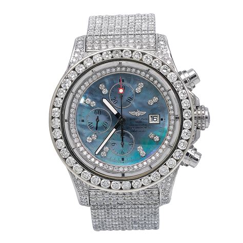 iced out breitling cheap|best budget breitling watches.